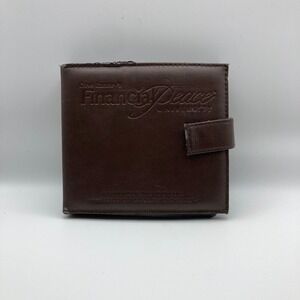 Dave Ramsey Financial Peace University Brown Faux Leather CD DVD Binder Case